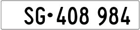 Trailer License Plate